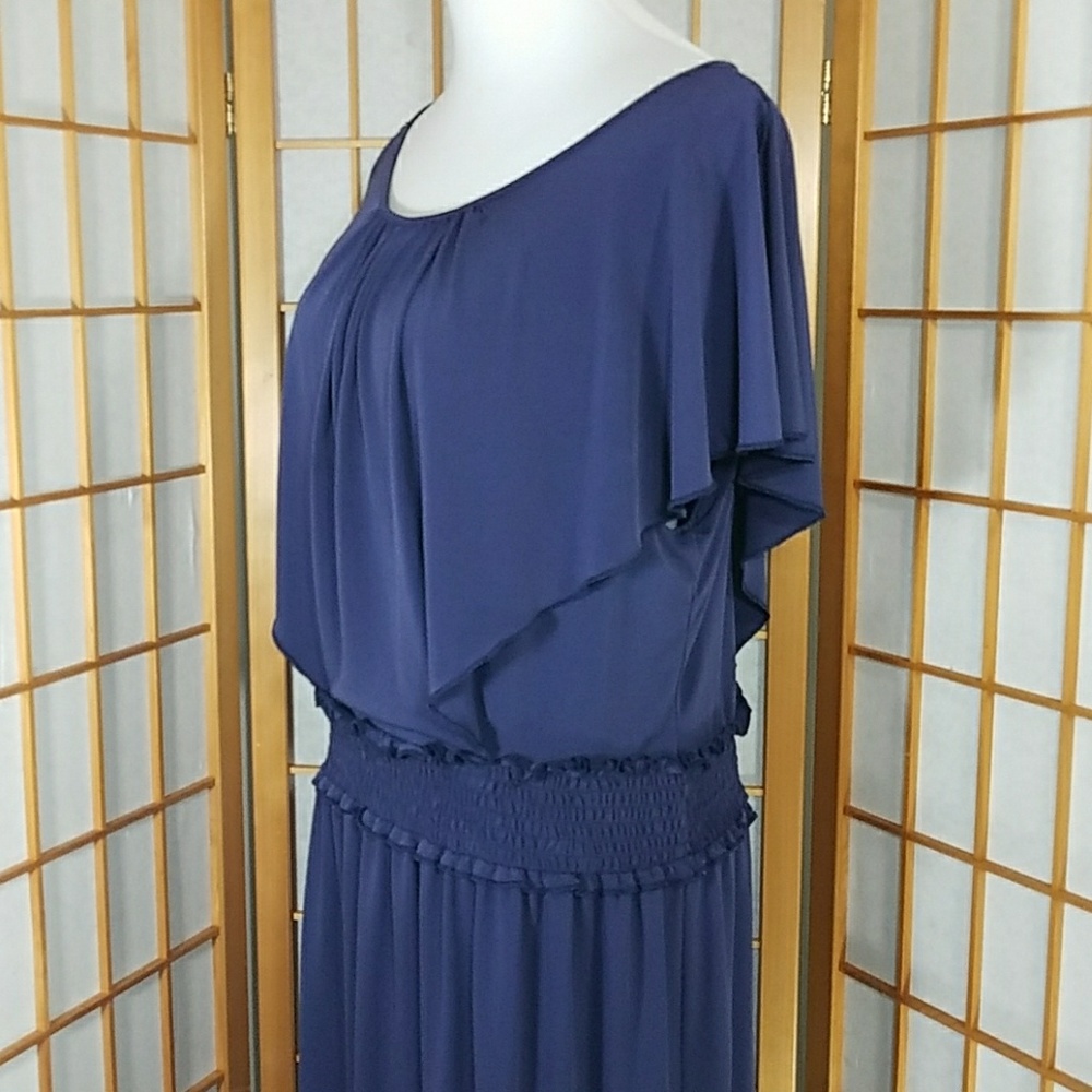 Max And Cleo Elastic Waist Flutter Sleeve Dress - image 2